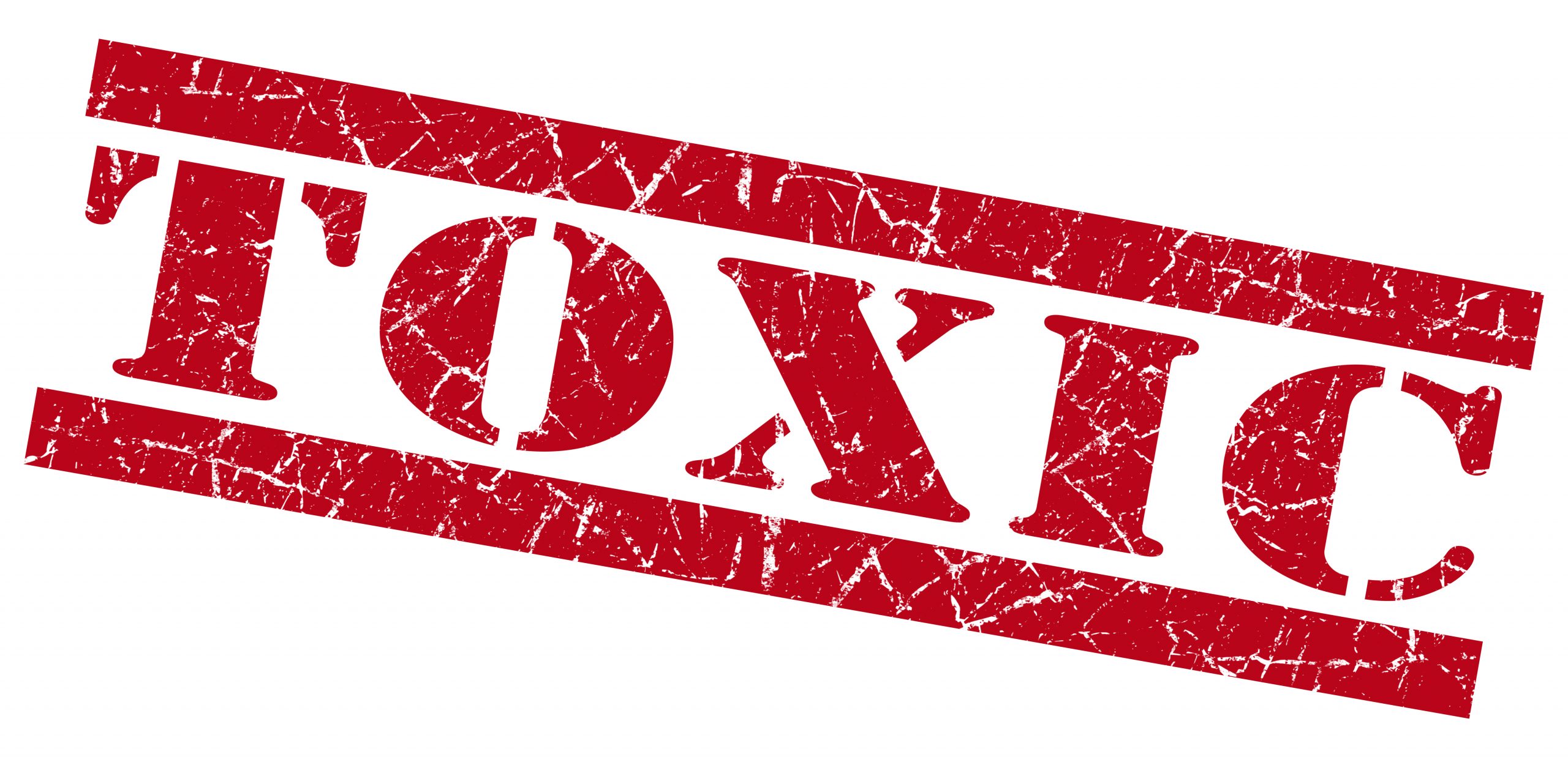 Toxic red grunge stamp Toxic red grunge stamp