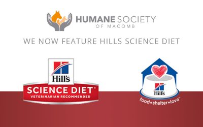 “Hill’s Food, Shelter & Love” Partnership Will Provide Consistent Diet for Animals